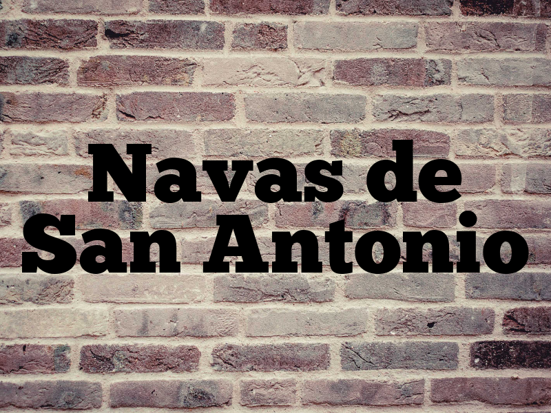Navas de San Antonio